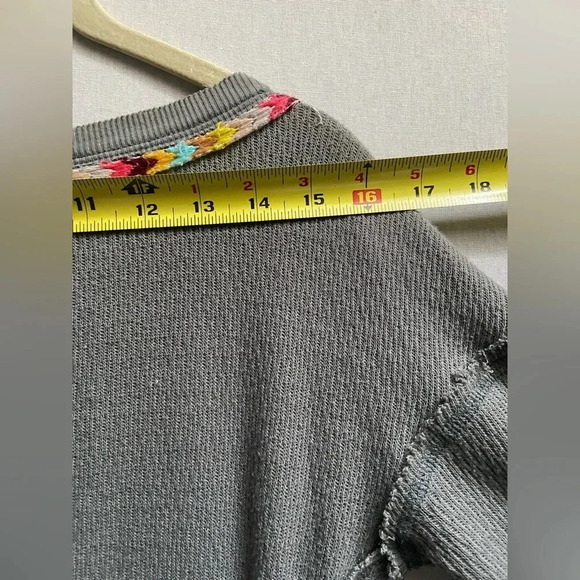 Free People We The Free Rainbow Thermal  Gray Size XS - Picture 10 of 13